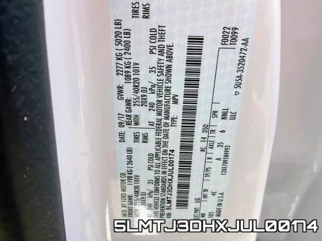 5LMTJ3DHXJUL00174