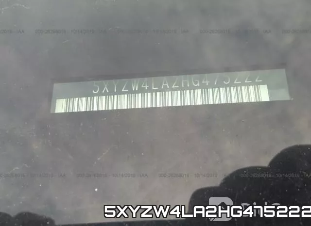 5XYZW4LA2HG475222