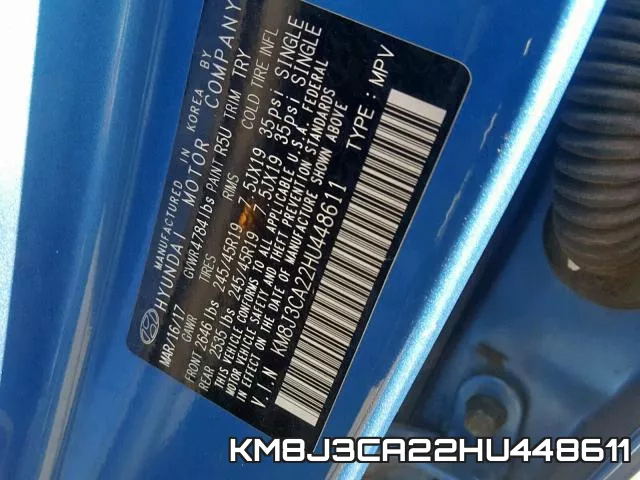 KM8J3CA22HU448611