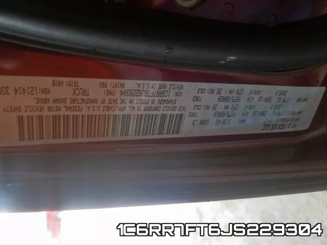 1C6RR7FT6JS229304