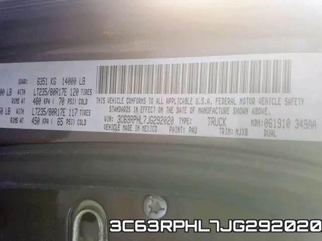 3C63RPHL7JG292020