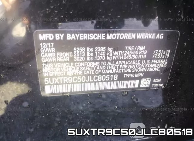 5UXTR9C50JLC80518