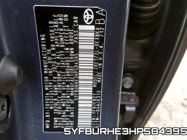 5YFBURHE3HP584395