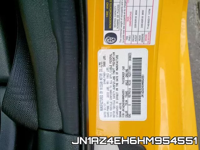 JN1AZ4EH6HM954551