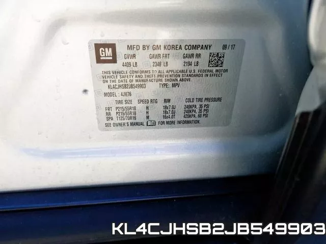KL4CJHSB2JB549903