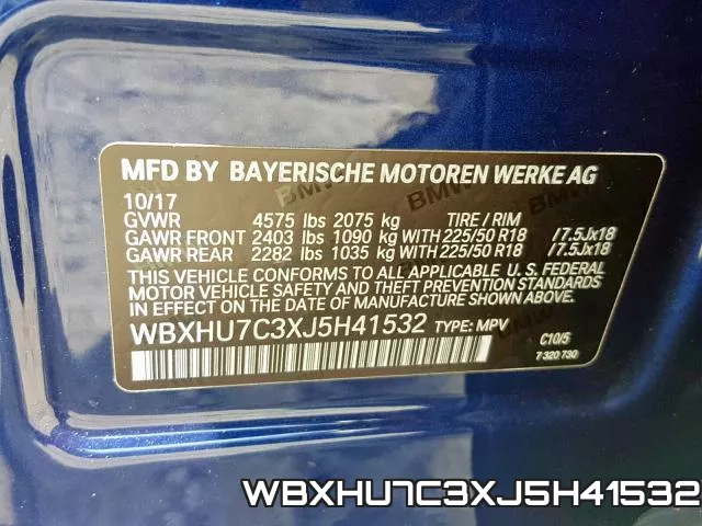 WBXHU7C3XJ5H41532