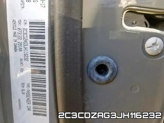 2C3CDZAG3JH116232