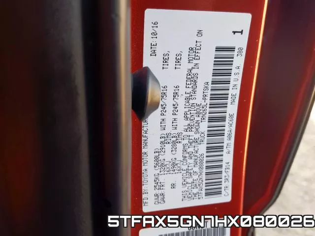 5TFAX5GN7HX080026