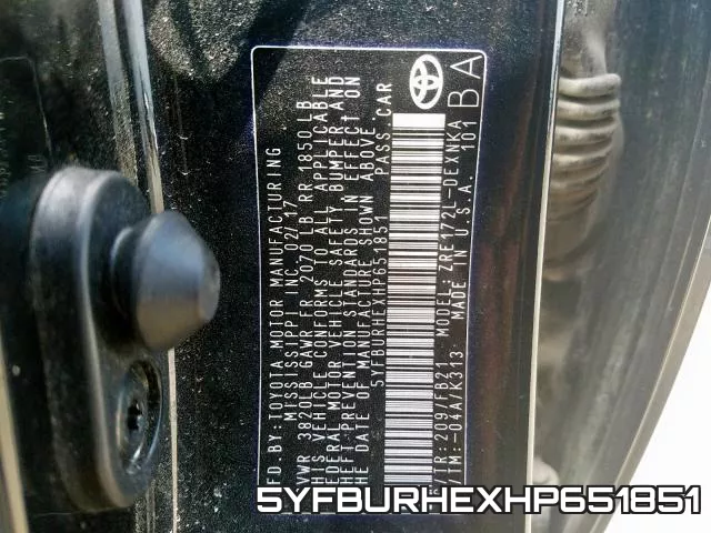 5YFBURHEXHP651851