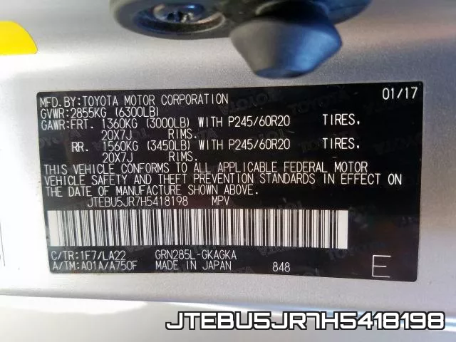 JTEBU5JR7H5418198