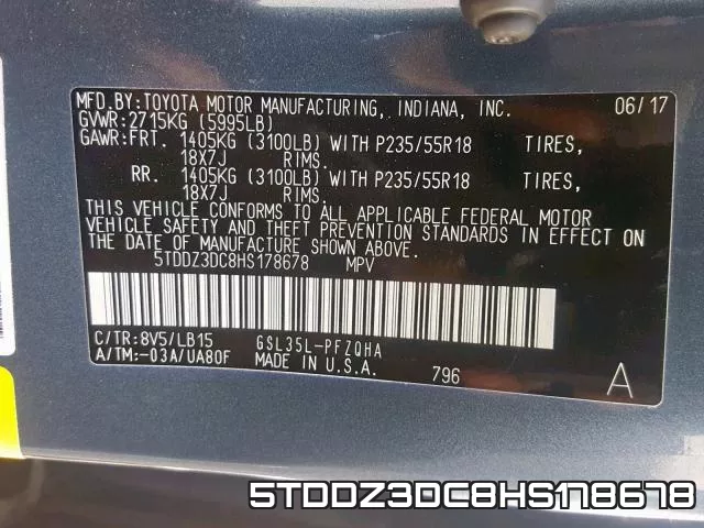 5TDDZ3DC8HS178678