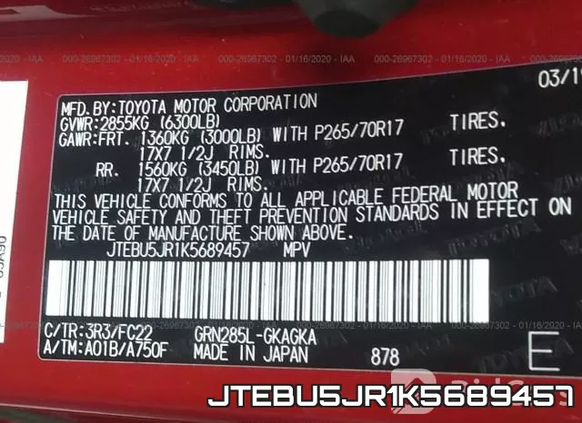 JTEBU5JR1K5689457