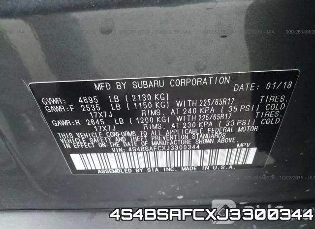 4S4BSAFCXJ3300344