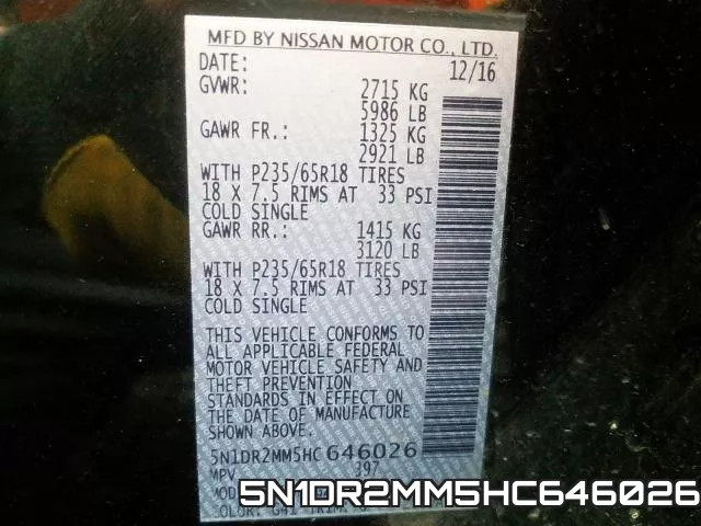 5N1DR2MM5HC646026