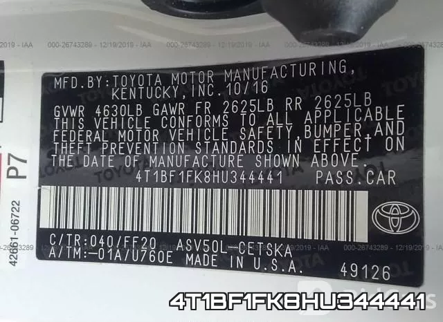 4T1BF1FK8HU344441