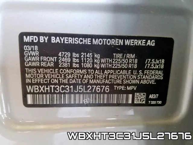 WBXHT3C31J5L27676