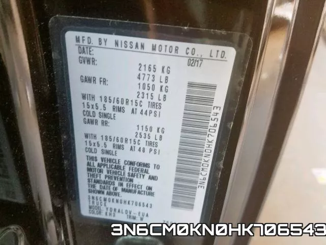 3N6CM0KN0HK706543