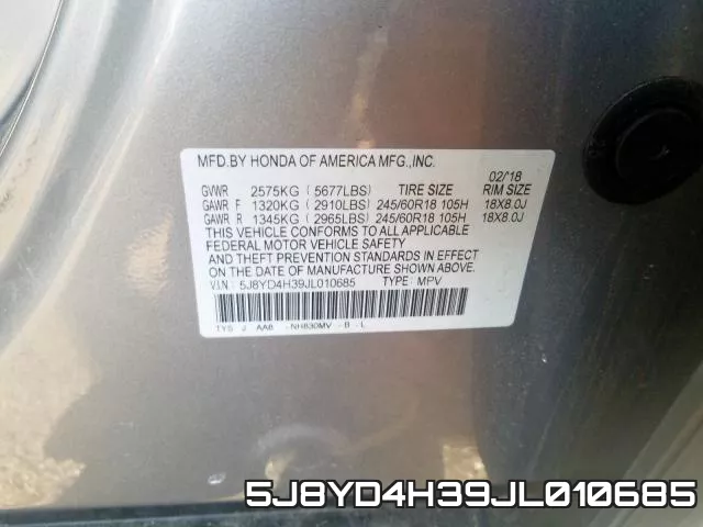 5J8YD4H39JL010685