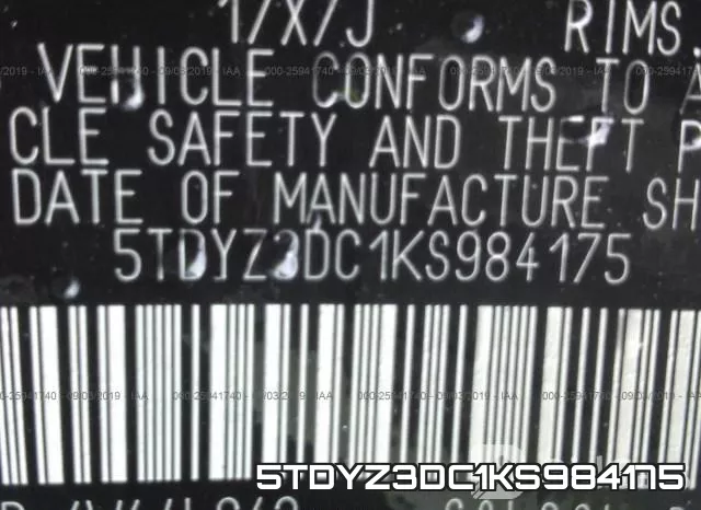 5TDYZ3DC1KS984175