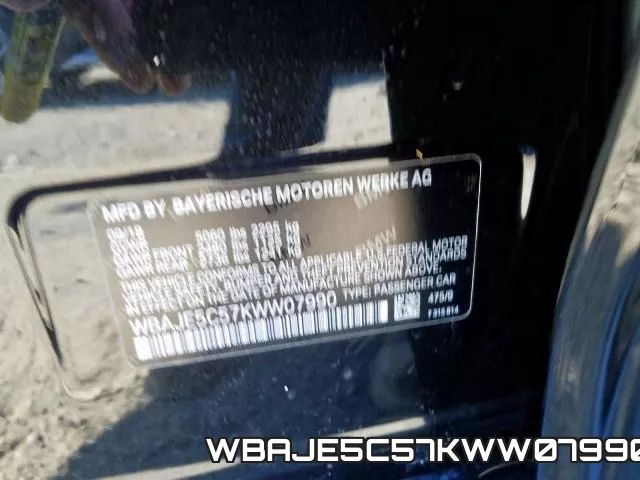 WBAJE5C57KWW07990