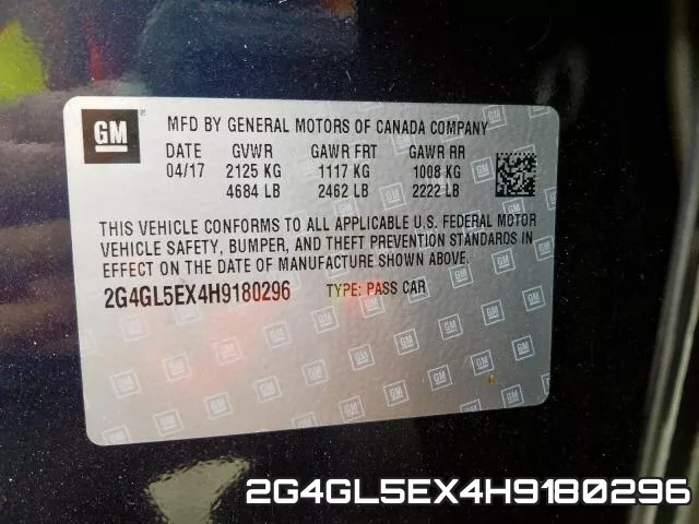2G4GL5EX4H9180296