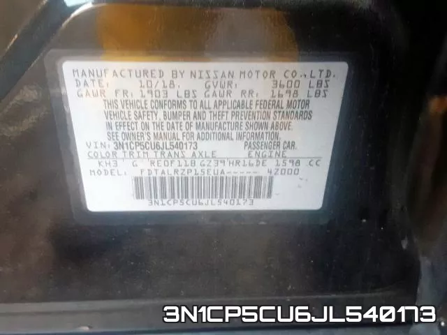 3N1CP5CU6JL540173