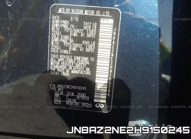 JN8AZ2NE2H9150245