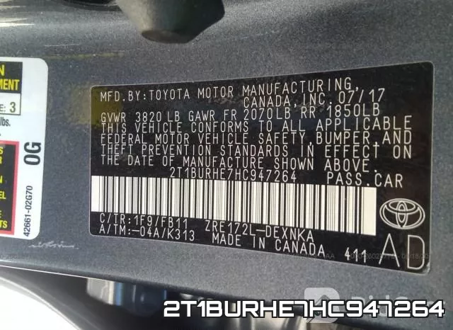 2T1BURHE7HC947264