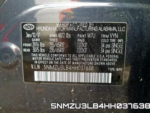 5NMZU3LB4HH037638