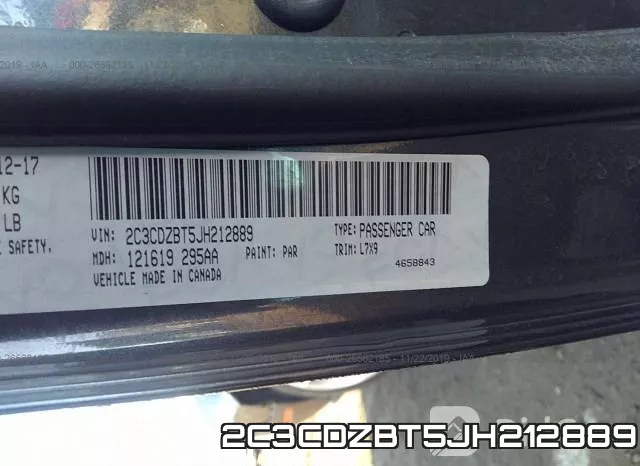 2C3CDZBT5JH212889