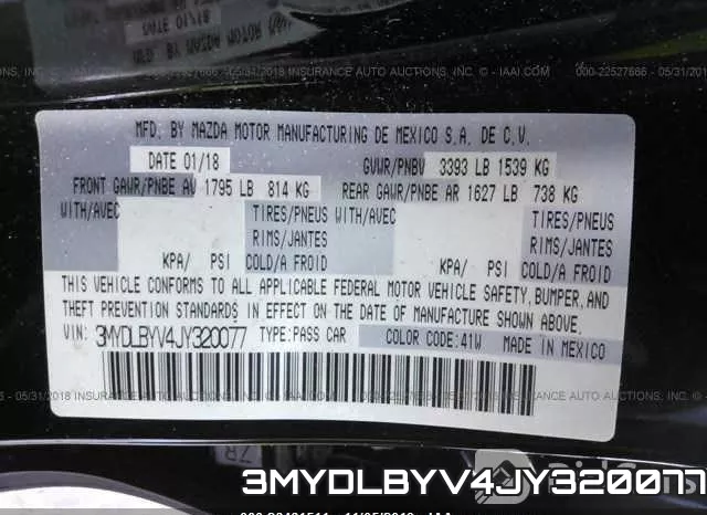 3MYDLBYV4JY320077