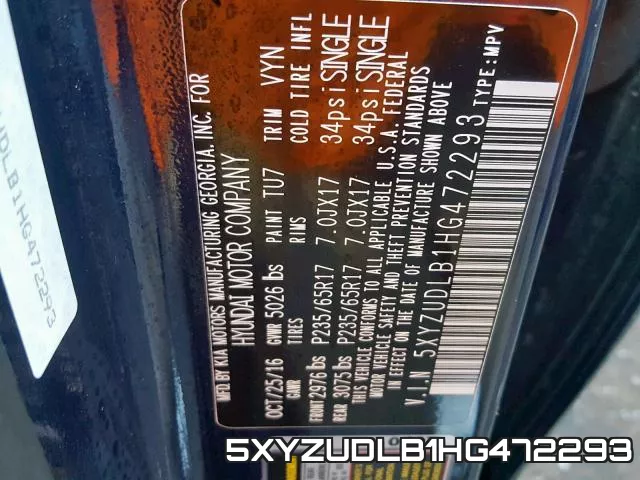 5XYZUDLB1HG472293