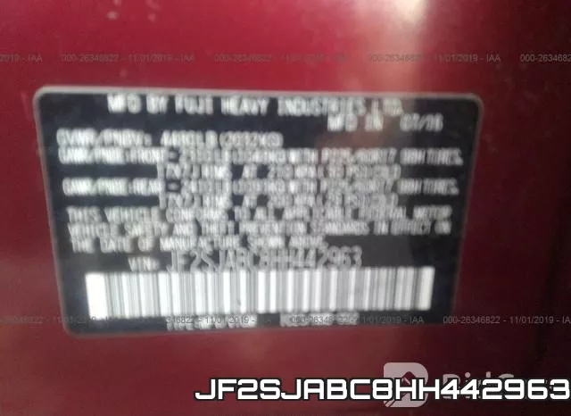 JF2SJABC8HH442963