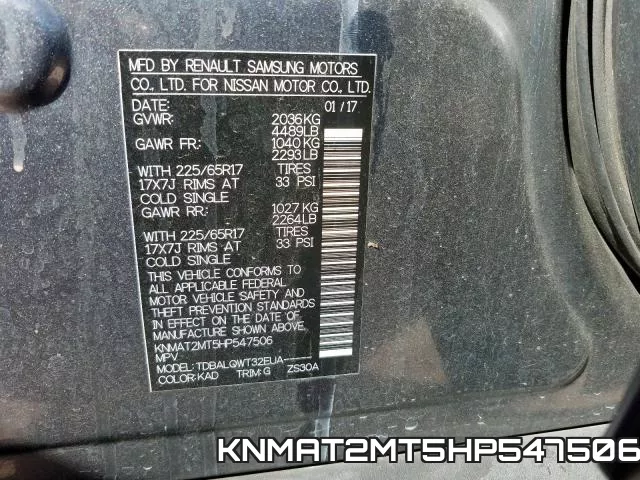 KNMAT2MT5HP547506