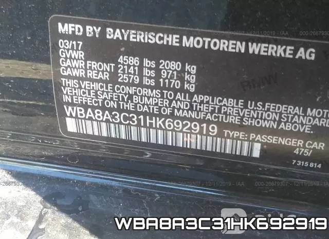 WBA8A3C31HK692919