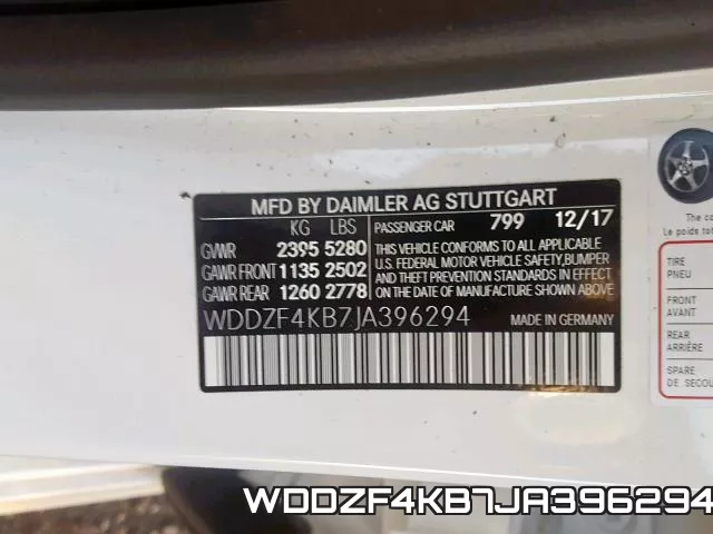 WDDZF4KB7JA396294