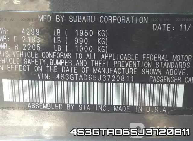 4S3GTAD65J3720811