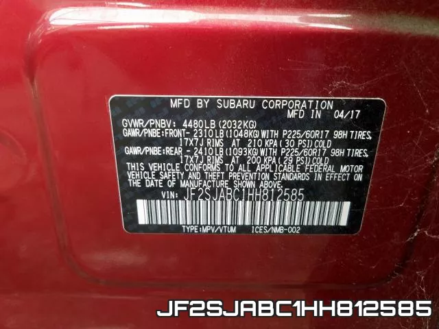 JF2SJABC1HH812585
