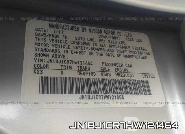 JN1BJ1CR7HW121464