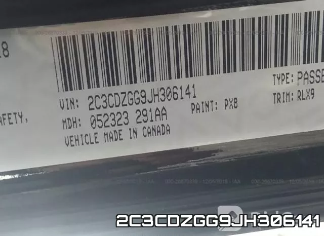 2C3CDZGG9JH306141