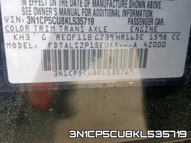 3N1CP5CU8KL535719