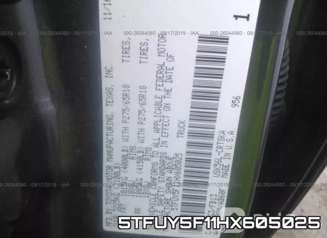 5TFUY5F11HX605025