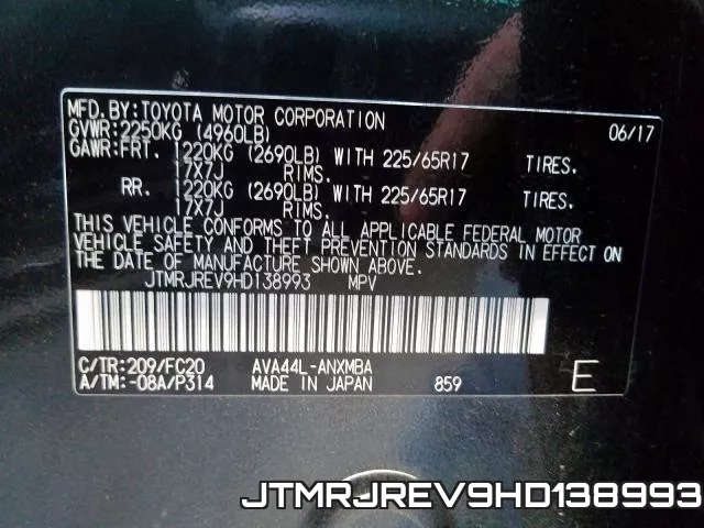 JTMRJREV9HD138993