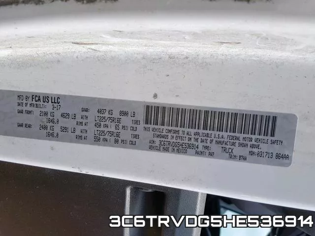 3C6TRVDG5HE536914