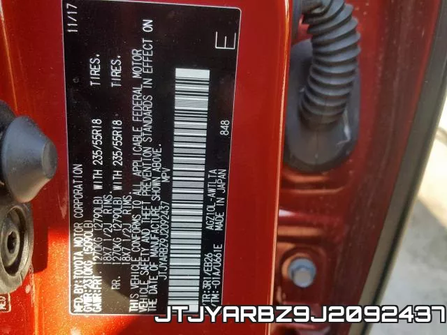 JTJYARBZ9J2092437