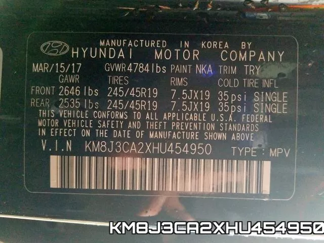 KM8J3CA2XHU454950