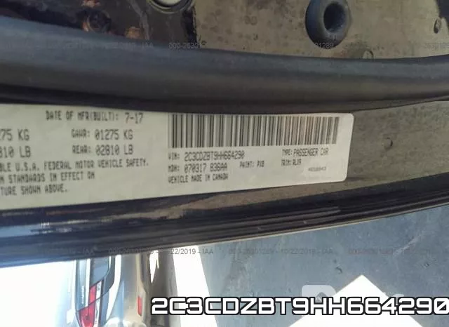 2C3CDZBT9HH664290