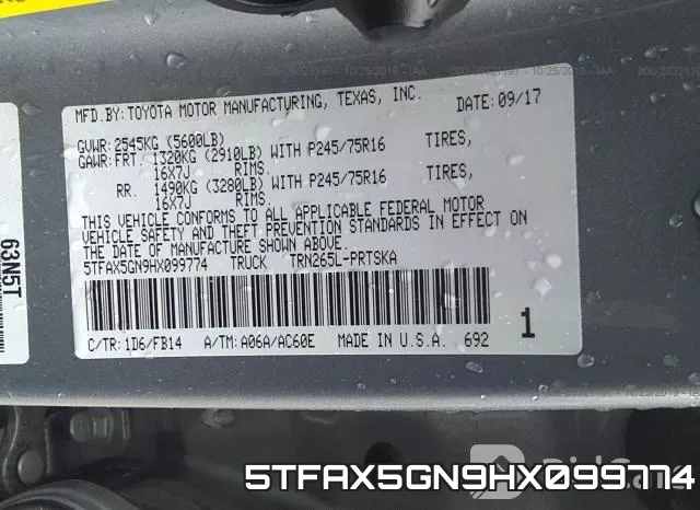 5TFAX5GN9HX099774