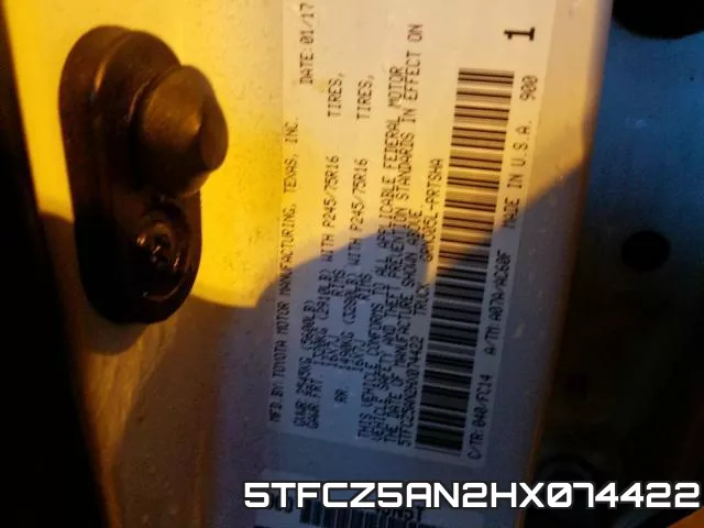 5TFCZ5AN2HX074422