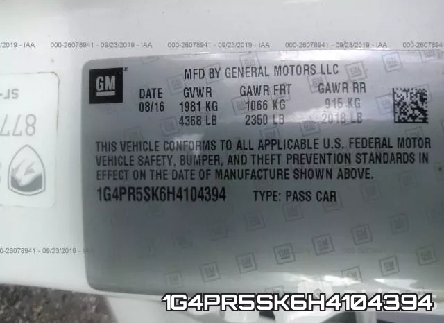 1G4PR5SK6H4104394